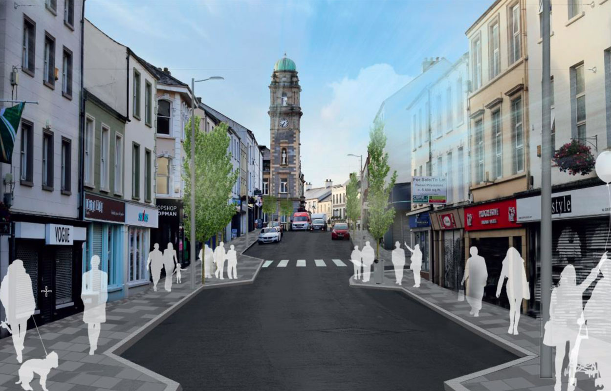 Enniskillen town centre works finish 10 weeks ahead of schedule