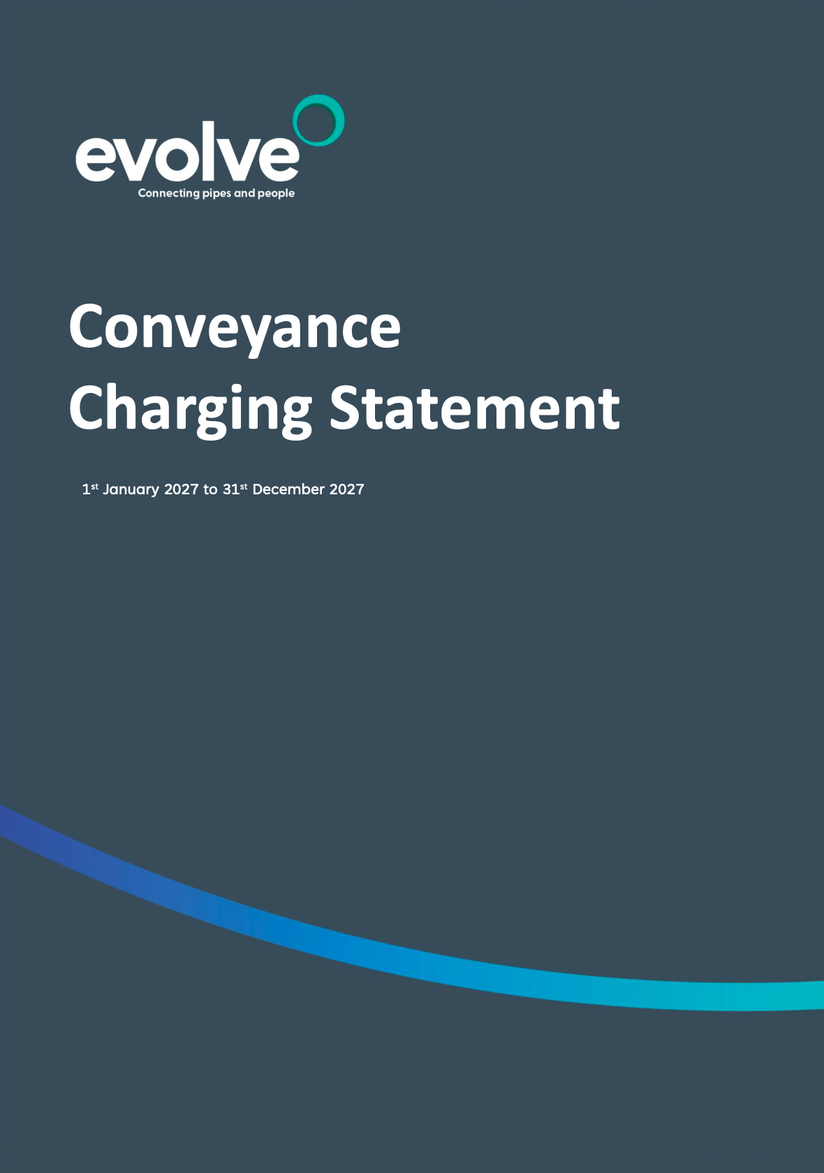 Conveyance Charging Statement 1st January 2027 to 31st December 2027