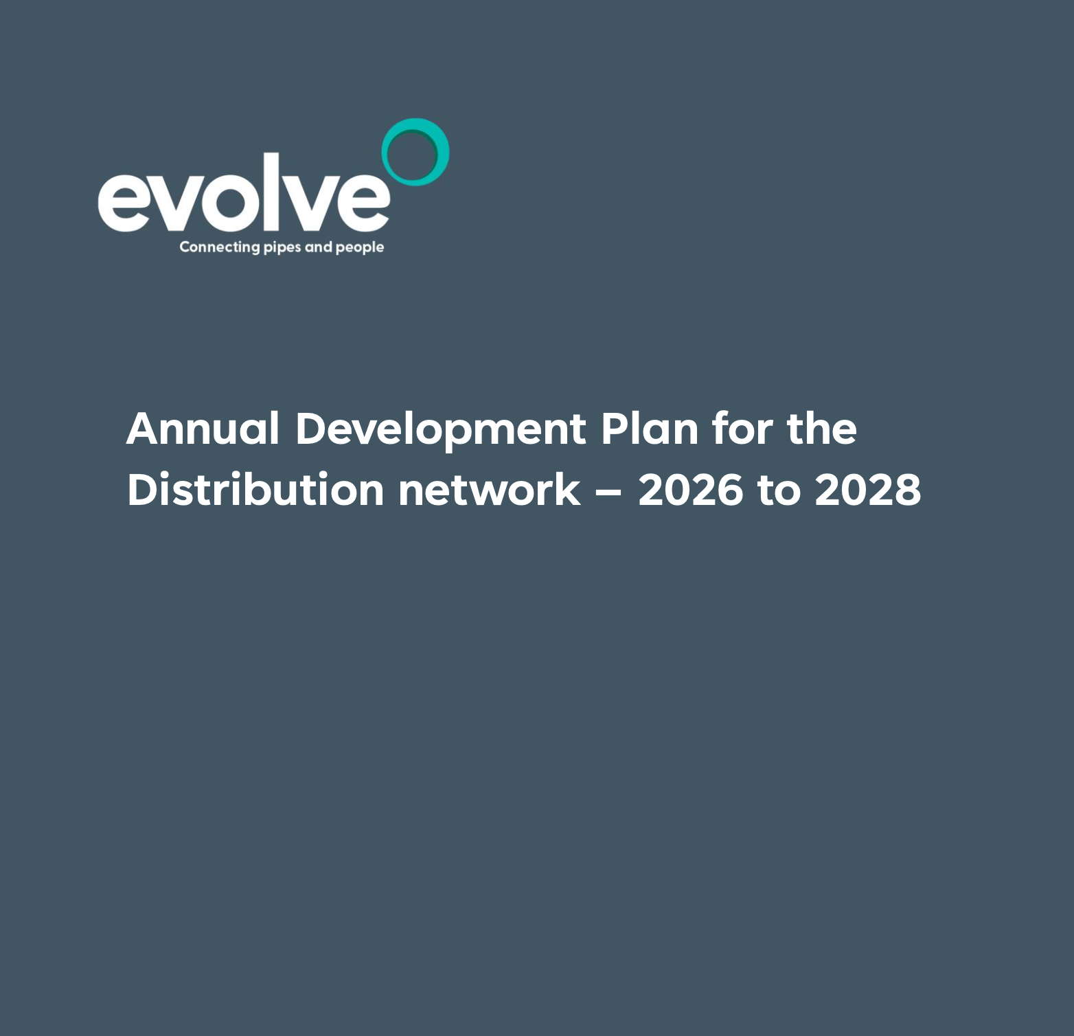 Annual Development Plan for the Distribution network 2026 to 2028